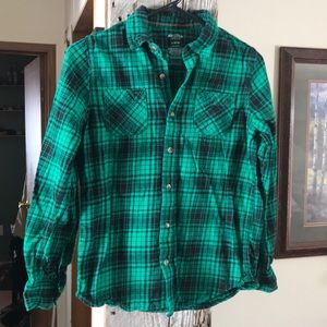 Boys Arizona Plaid Flannel Shirt L 14/16